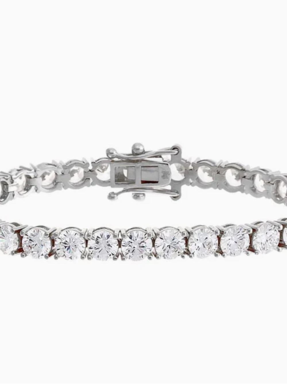 Adina Eden Silver Cubic Zirconia 5mmTennis  Bracelet NEW